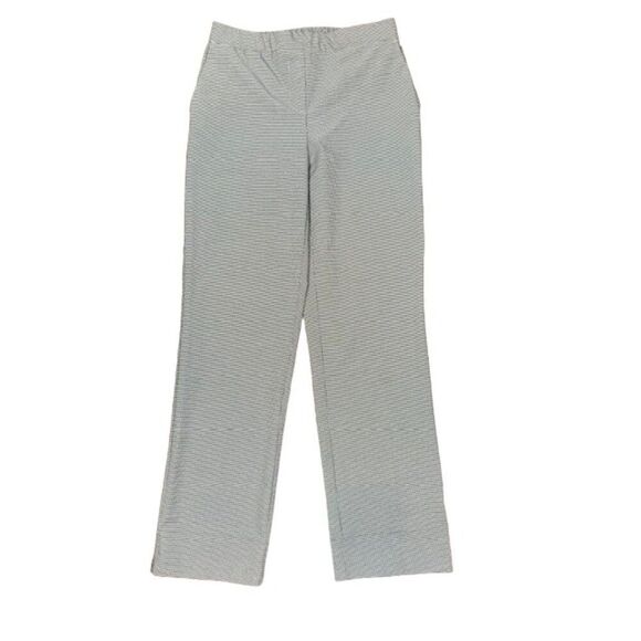 Rachel Zoe Gingham Check Pull On Dress Pants Slacks Trousers Black White Size 4 - Picture 1 of 13